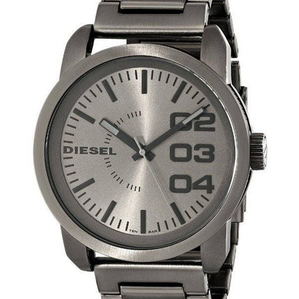 Diesel Double Down Grey Dial Ion Plated DZ1558 Mens Watch