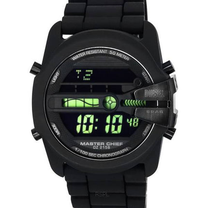 Diesel Master Chief Digital Silicone Strap Black Dial Quartz DZ2158 Men's Watch