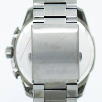 Diesel Mega Chief Quartz Chronograph Grey Dial Black IP DZ4282 Mens Watch