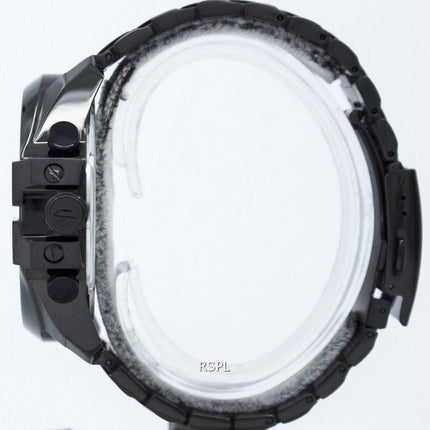 Diesel Mega Chief Quartz Chronograph Grey Dial Black IP DZ4283 Mens Watch