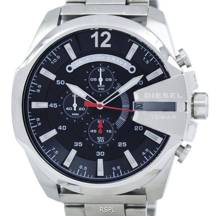 Diesel Mega Chief Quartz Chronograph Black Dial DZ4308 Mens Watch