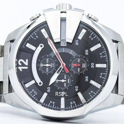 Diesel Mega Chief Quartz Chronograph Black Dial DZ4308 Mens Watch