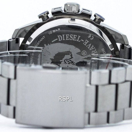 Diesel Mega Chief Chronograph Blue Dial 100M DZ4329 Mens Watch