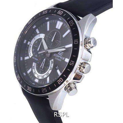Casio Edifice Chronograph Analog Leather Quartz EFV-620L-1AV EFV620L-1 100M Men's Watch