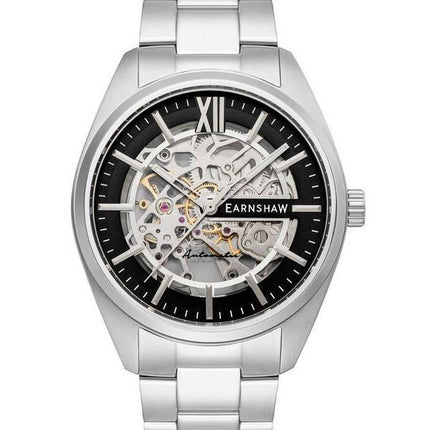 Thomas Earnshaw Smeaton Limited Edition Black Skeleton Dial Automatic ES-8208-11 Mens Watch