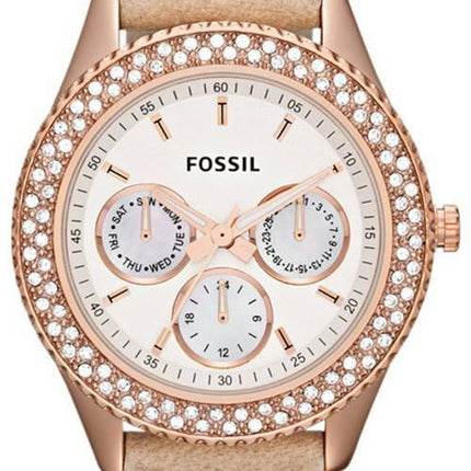 Fossil Stella Multifunction Crystal Leather ES3104 Womens Watch