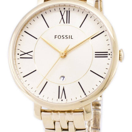 Fossil Jacqueline Champagne Dial Gold-Tone Stainless Steel ES3434 Womens Watch