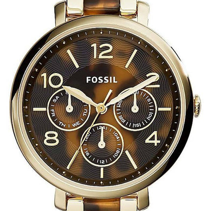 Fossil Jacqueline Multifunction Chronograph Gold Tone Stainless Steel ES3925 Womens Watch