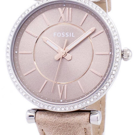 Fossil Carlie Three-Hand Sand Quartz Diamond Accents ES4343 Women's Watch