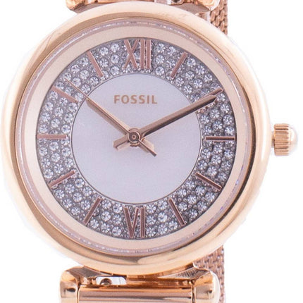 Fossil Carlie Mini ES4836 Quartz Diamond Accents Women's Watch