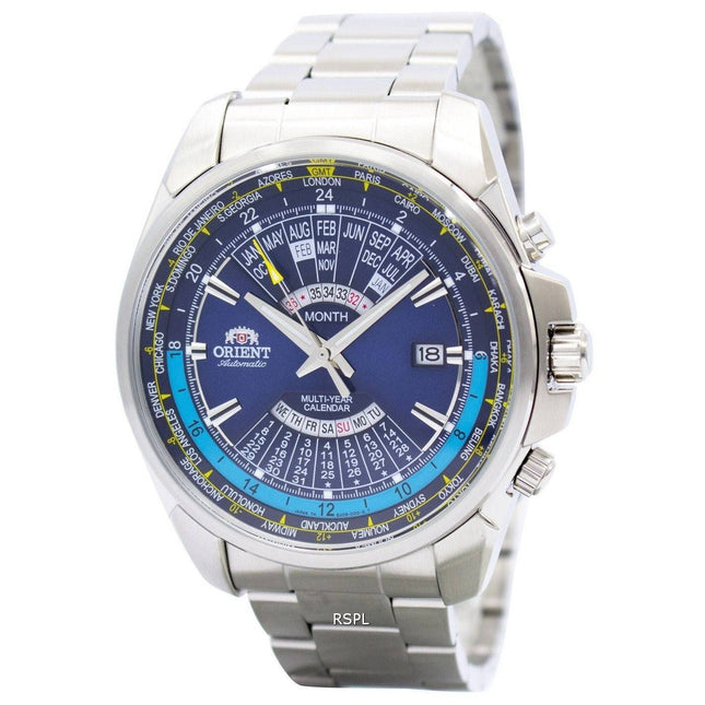 Orient Automatic Multi Year Calendar World Time EU0B002D Mens Watch