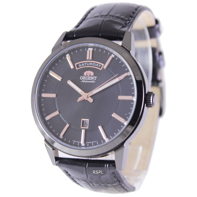 Orient Classic Automatic Black Dial Leather Strap EV0U001B Men's Watch