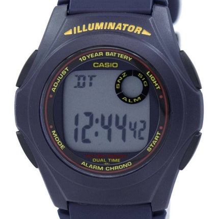 Casio Illuminator Dual Time Alarm Chrono F-200W-2ASDF F200W-2ASDF Men's Watch