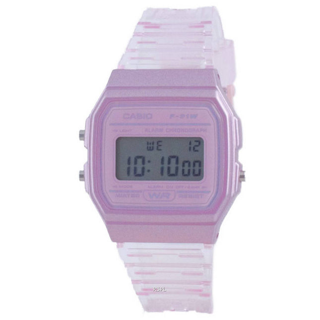 Casio Youth Pink Resin Digital F-91WS-4 F91WS-4 Unisex Watch