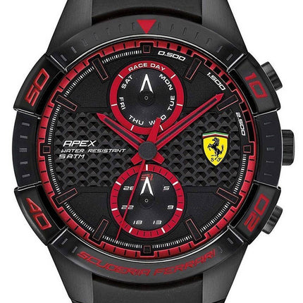 Ferrari Scuderia Apex Silicon Band Quartz 0830634 Mens Watch