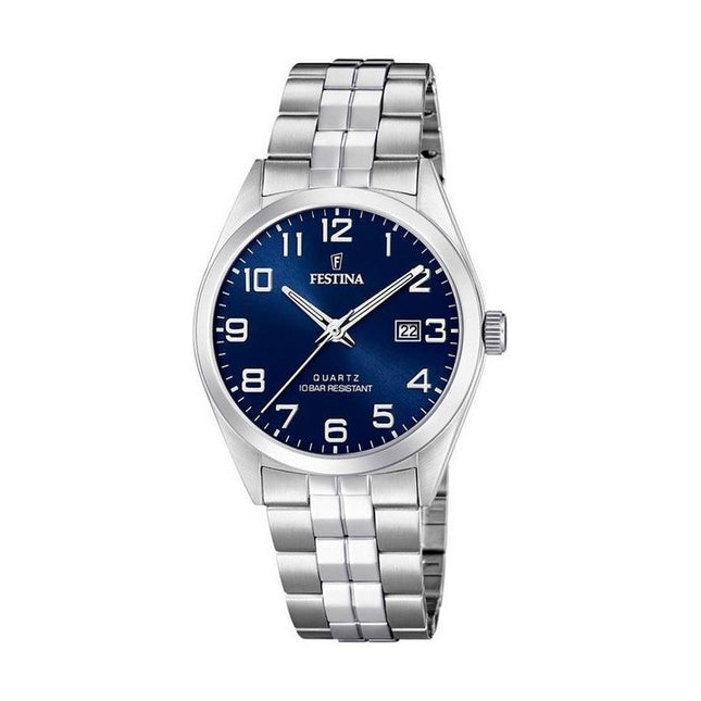 Festina Classics Stainless Steel Blue Dial Quartz F20437-3 Mens Watch