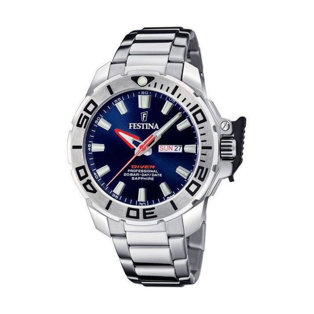 Festina Diver Stainless Steel Blue Dial Quartz F20665-1 200M Mens Watch