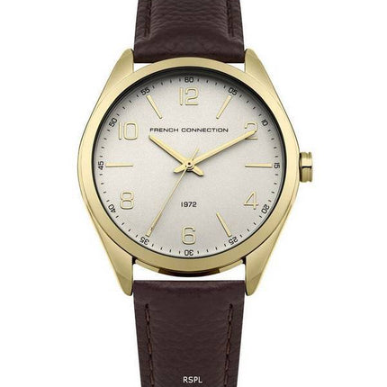FCUK Grey Dial Leather Strap Quartz FC1304TG Womens Watch