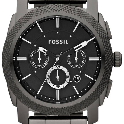 Fossil Machine Chronograph Smoky IP Stainless Steel FS4662 Mens Watch