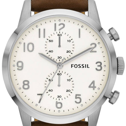Fossil Townsman Chronograph Brown Leather FS4872 Mens Watch