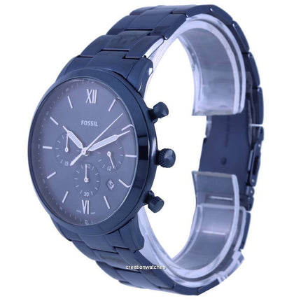 Fossil Neutra Chronograph Blue Dial Stainless Steel Quartz FS5826 Men's Watch