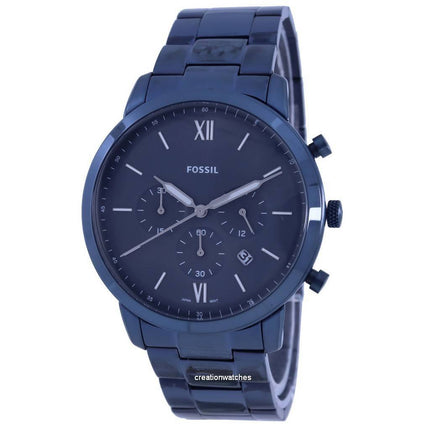 Fossil Neutra Chronograph Blue Dial Stainless Steel Quartz FS5826 Men's Watch