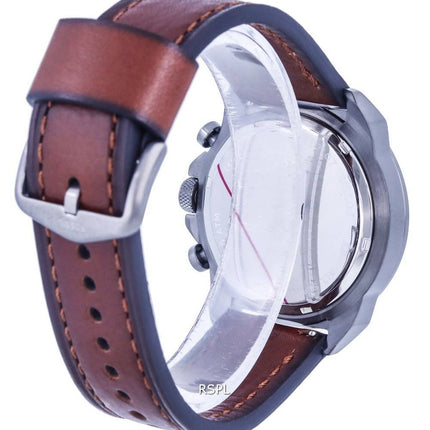 Fossil Bronson Chronograph Leather Grey Dial Quartz FS5855 Mens Watch