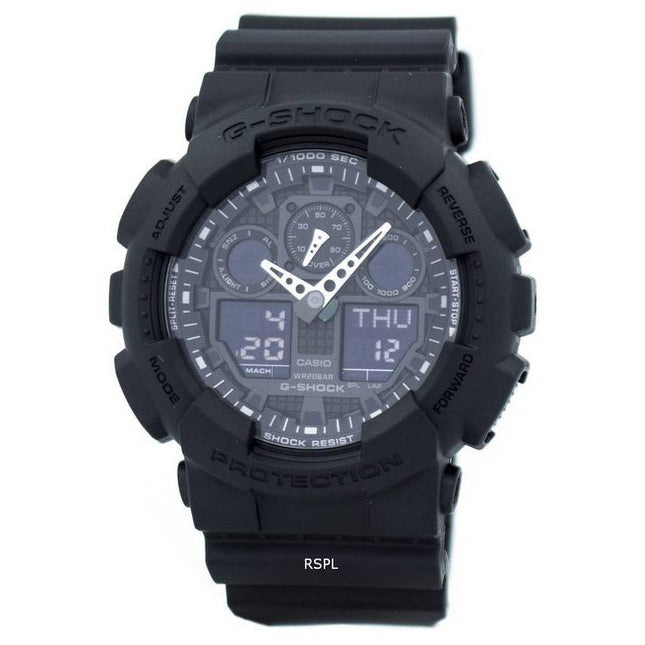 Casio G-Shock Military Matte Black GA-100-1A1 Mens Watch
