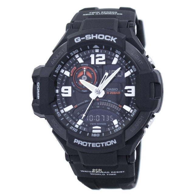 Casio G-Shock GRAVITYMASTER Twin Sensor GA-1000-1A Men's Watch