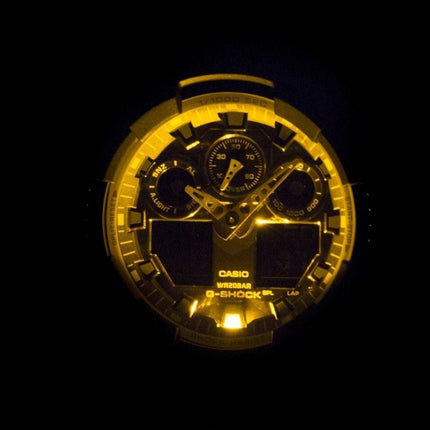 Casio G-Shock Shock Resistant World Time Analog Digital GA-100BY-1A Men's Watch