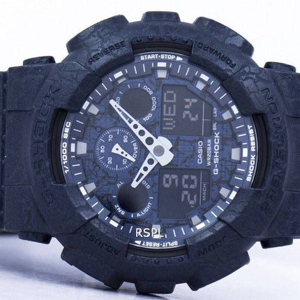 Casio G-Shock Shock Resistant World Time Analog Digital GA-100CG-2A Men's Watch
