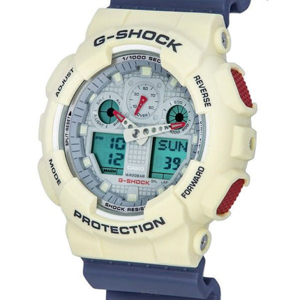 Casio G-Shock Analog Digital Retro Fashion Vintage Series Quartz GA-100PC-7A2 GA100PC-7A2 100M Men's Watch
