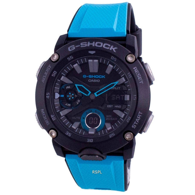 Casio G-Shock Standard Analog Digital Carbon Core Divers GA-2000-1A2 GA2000-1A2 200M Mens Watch