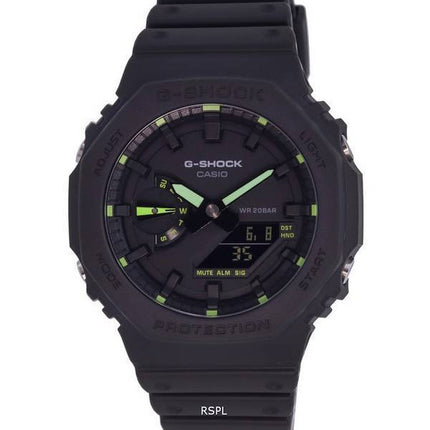 Casio G-Shock Neon Accent Analog Digital Quartz Divers GA-2100-1A3 GA2100-1A3 200M Mens Watch