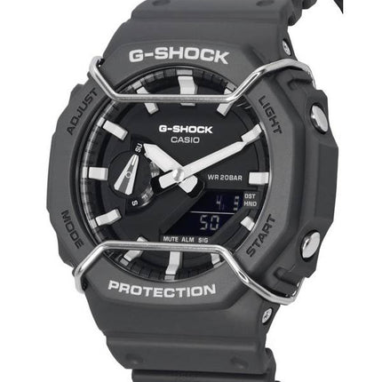 Casio Tone-on-Tone G-Shock Analog Digital Black Dial Quartz GA-2100PTS-8A GA2100PTS-8 200M Men's Watch