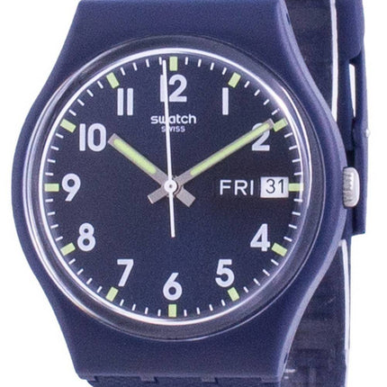 Swatch Ultralavande Purple Dial Silicone Strap Quartz GE718 Womens Watch