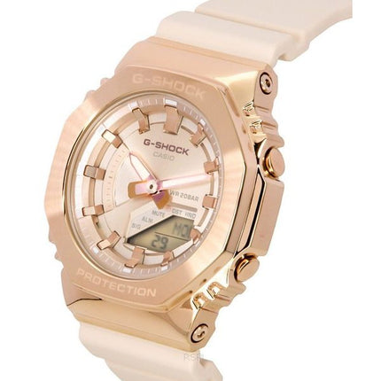 Casio G-Shock Analog Digital Resin Strap Rose Gold Tone Dial Quartz GM-S2100PG-4A 200M Women's Watch