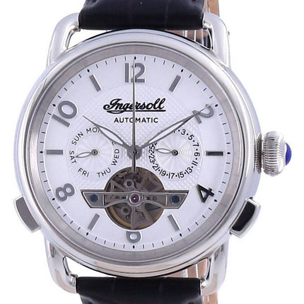 Ingersoll The New England Silver Dial Open Heart Automatic I00903B Men's Watch