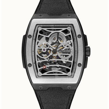 Ingersoll The Challenger Polyurethane Strap Silver Skeleton Dial I12306 Men's Watch