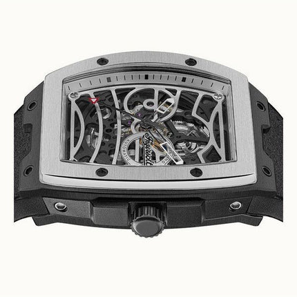 Ingersoll The Challenger Polyurethane Strap Silver Skeleton Dial I12306 Men's Watch