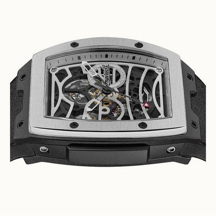 Ingersoll The Challenger Polyurethane Strap Silver Skeleton Dial I12306 Men's Watch
