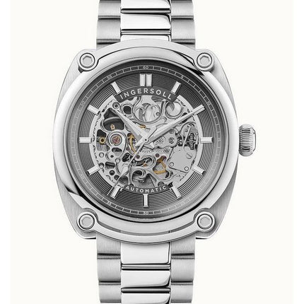 Ingersoll The Michigan Stainless Steel Grey Skeleton Dial Automatic I13304 Mens Watch