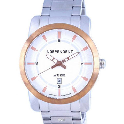 Independent Stainless Steel White Dial Quartz IB5-438-11.G 100M Mens Watch