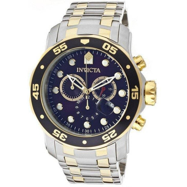Invicta Pro-Diver Chronograph Blue Dial INV0077/0077 Mens Watch