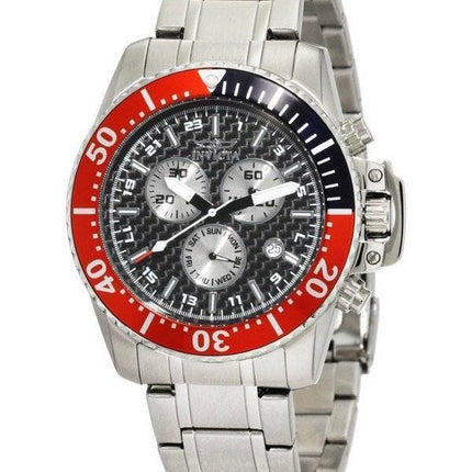 Invicta Pro-Diver Chronograph Black Carbon Fiber Dial INV11281/11281 Mens Watch