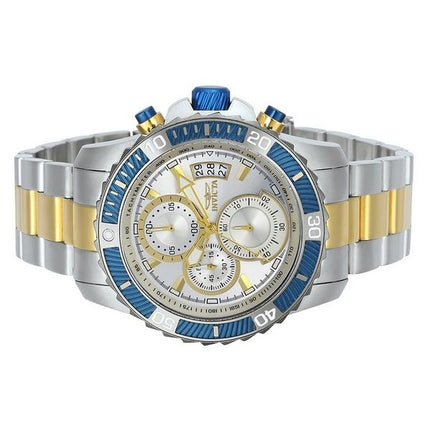 Invicta Pro Diver Chronograph Two Tone Stainless Steel Silver Dial Quartz 23994 100M Men's Watch