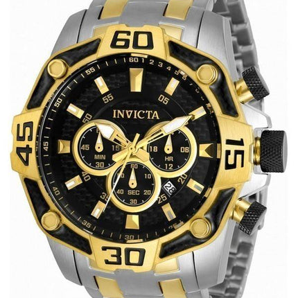 Invicta Pro Diver Chronograph Two Tone Stainless Steel Quartz 33853 100M Mens Watch