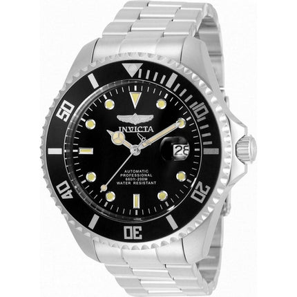 Invicta Pro Diver Black Dial Stainless Steel Automatic 35717 200M Men's Watch