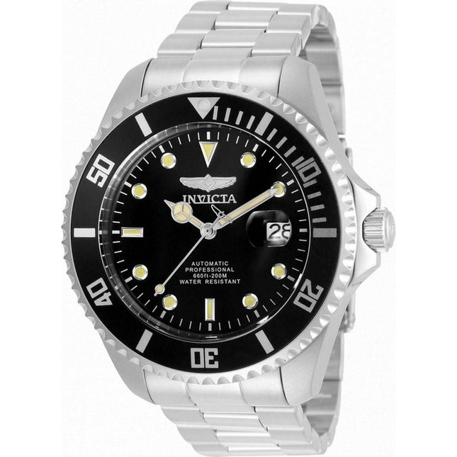 Invicta Pro Diver Black Dial Stainless Steel Automatic 35717 200M Men's Watch