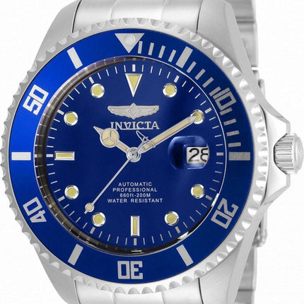 Invicta Pro Diver Blue Dial Stainless Steel Automatic 35718 200M Mens Watch